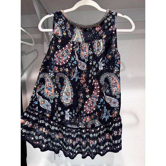 Patrons of Peace Women's Pattern Paisley Tank Top Size Small - Picture 6 of 7